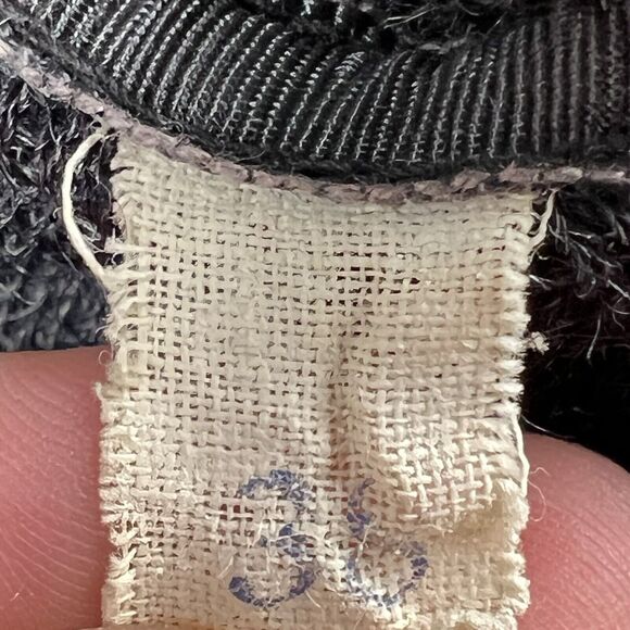 30s 40s Interlock Sportswear Virgin Wool Cardigan Sweater Small Black - Picture 16 of 16